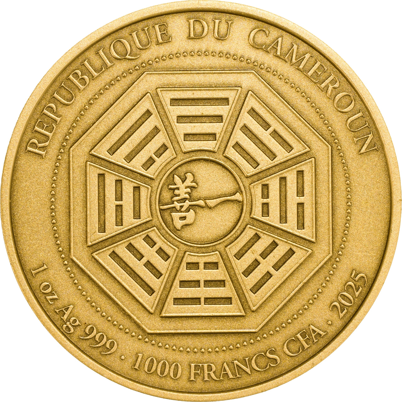 Grand Master LEE CHUN FENG (六壬仙师 李淳風銀幣) - 1 oz 999 Fine Silver Coin  ( Gold Plated )